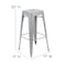 Flash Furniture 30" High Metal Indoor Stackable Bar Stool, Silver, PK4 4-ET-31320-30-SV-R-GG - alternate 6